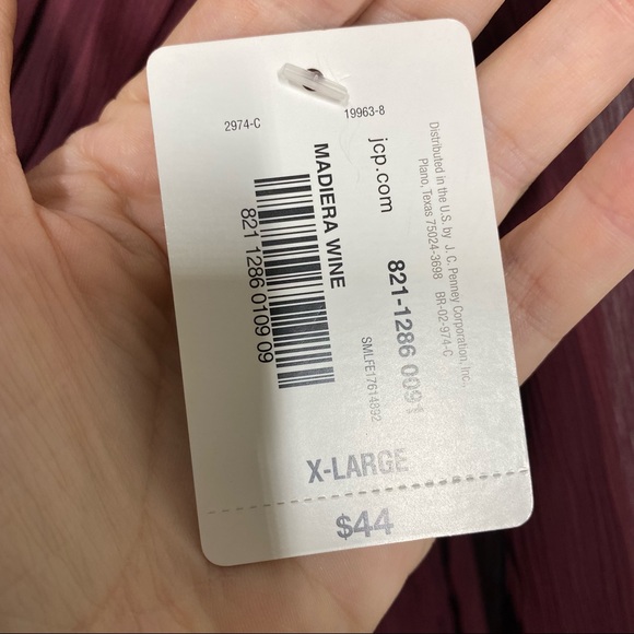 Belle Sky Sheer long sleeve peplum blouse NWT - Picture 9 of 9